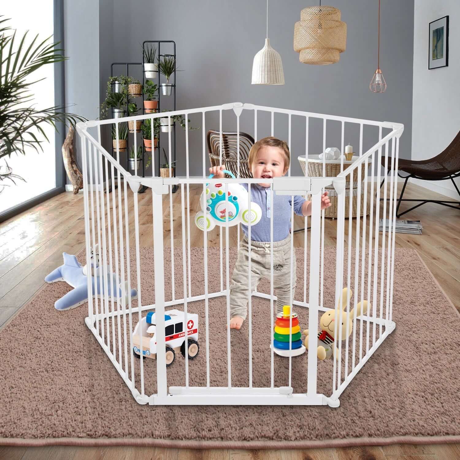 White metal playard panels