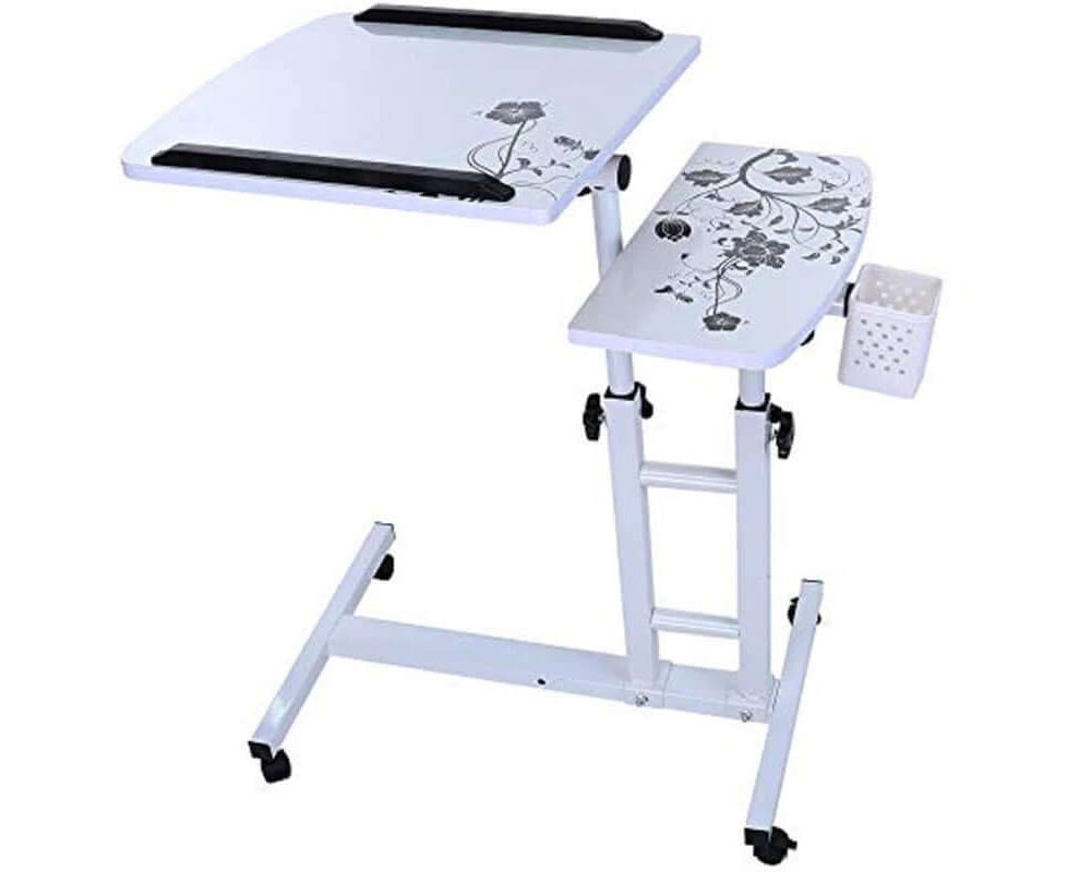 portable laptop desk with rollers