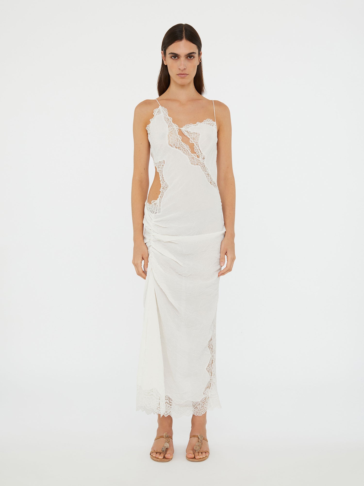 Crimped Lace Cami Dress - Christopher Esber