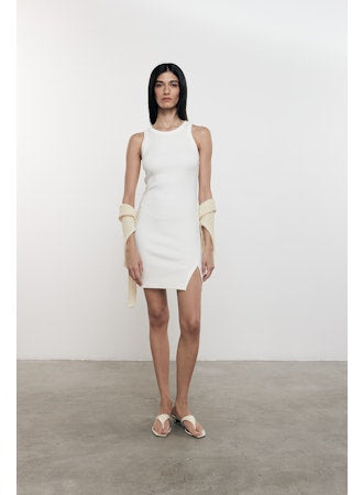 Enza Costa Slit Mini Dress