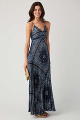 Skies Are Blue Bandana Print Sleeveless Dress
