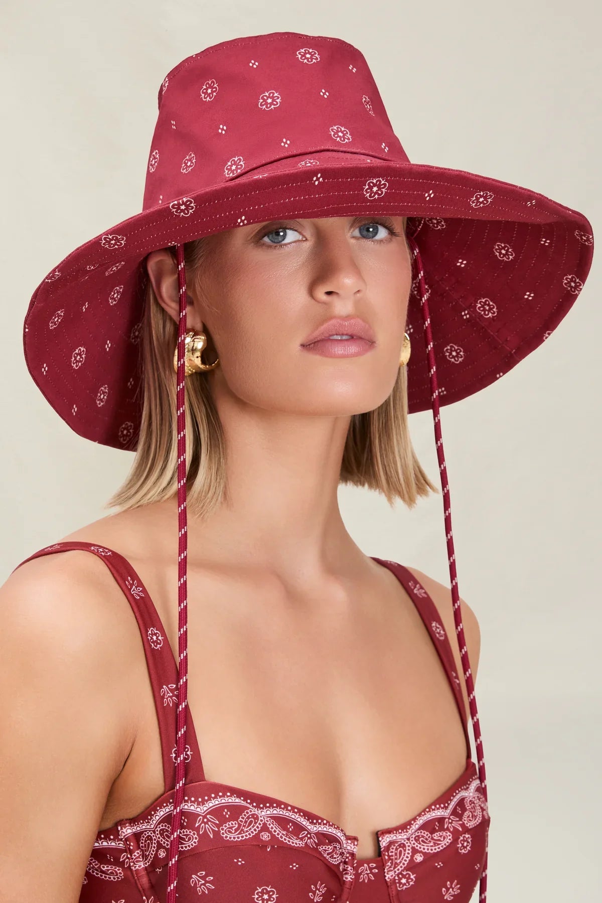 Devon Windsor - Sun Hat - Merlot