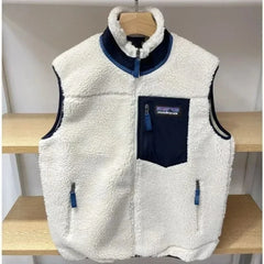 Pata Outdoor Warm Sports and Leisure Stand Collar Fleece Vest for Men and Women