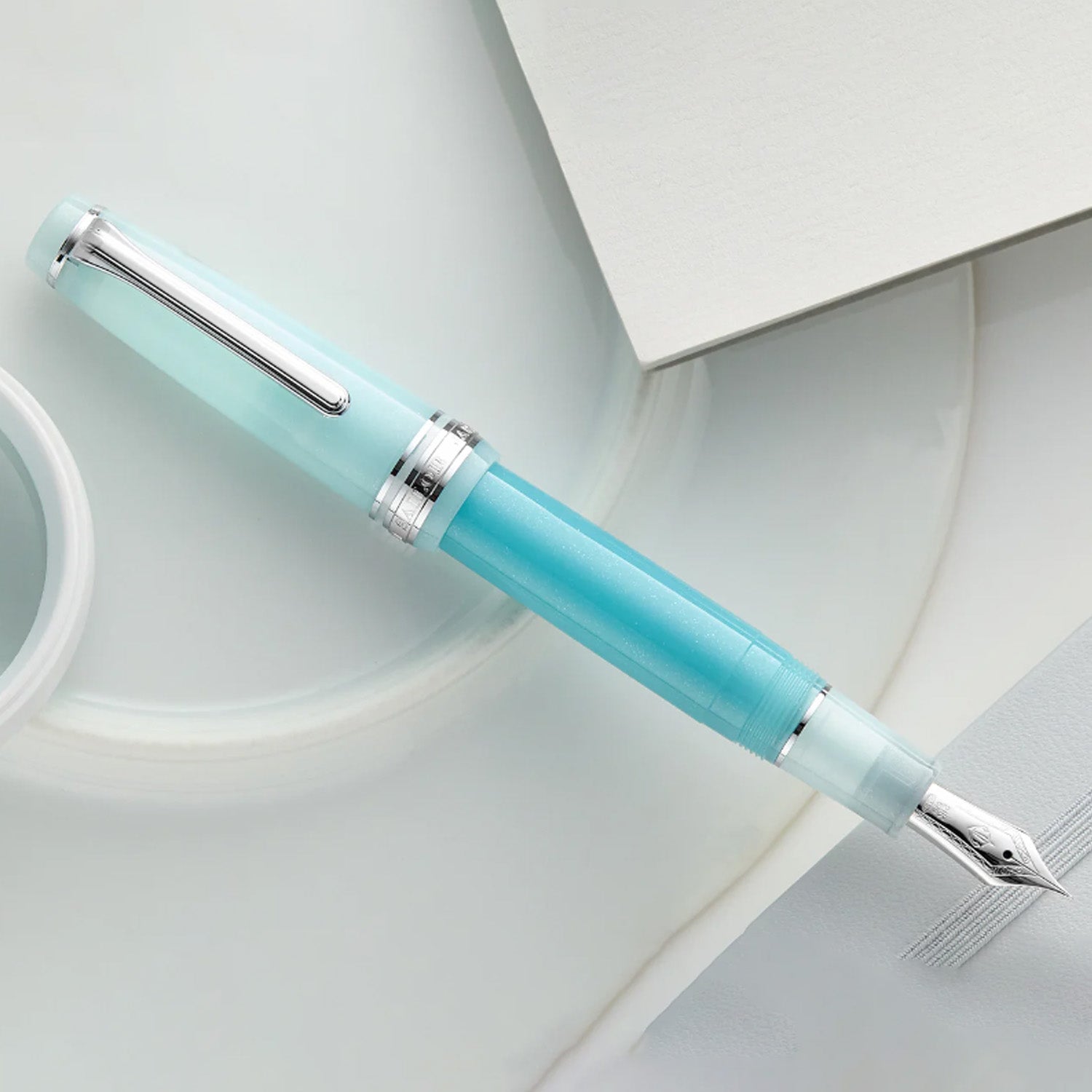 Sailor Professional Gear Smoothie Fountain Pen - Ocean Water (Special Edition) 6