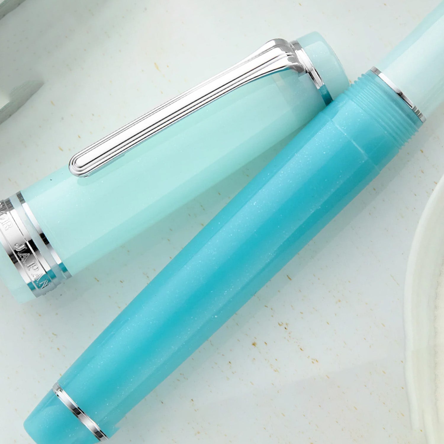 Sailor Professional Gear Smoothie Fountain Pen - Ocean Water (Special Edition) 7
