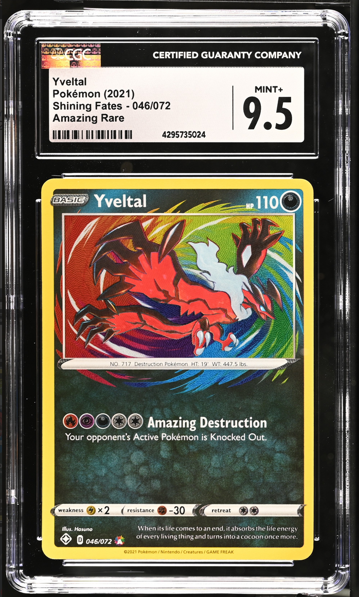 Pokémon Yveltal 046/072 Shining Fates Amazing Rare | English