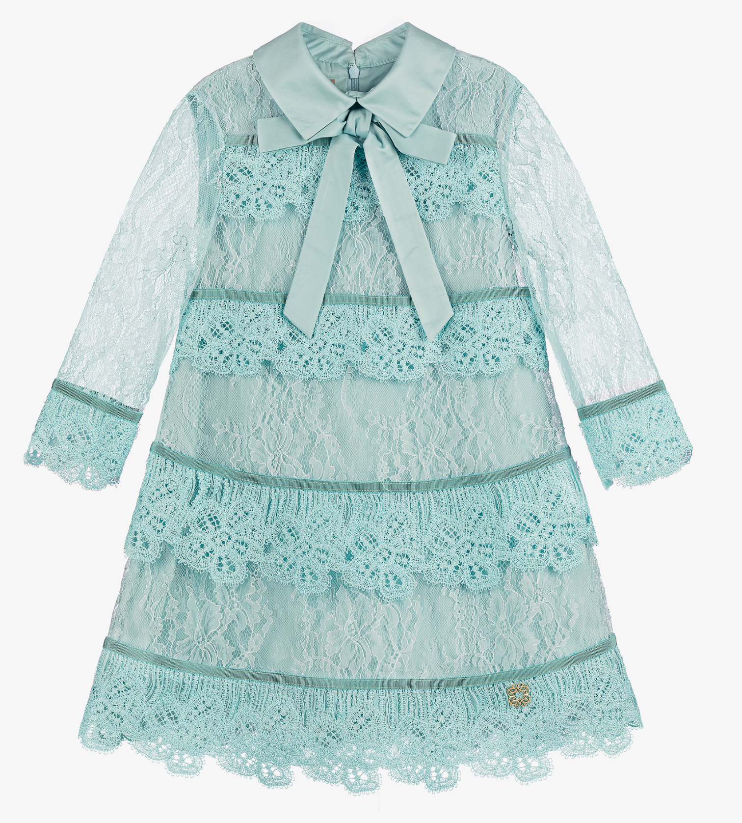 Elie Saab Light Blue Lace Dress