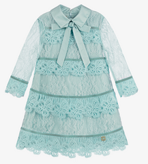 Elie Saab Light Blue Lace Dress