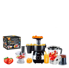 RAF R 2869 6 in 1 Food Processor Stainless Steel Multi-function Blender Chopper for Slicing Shredding