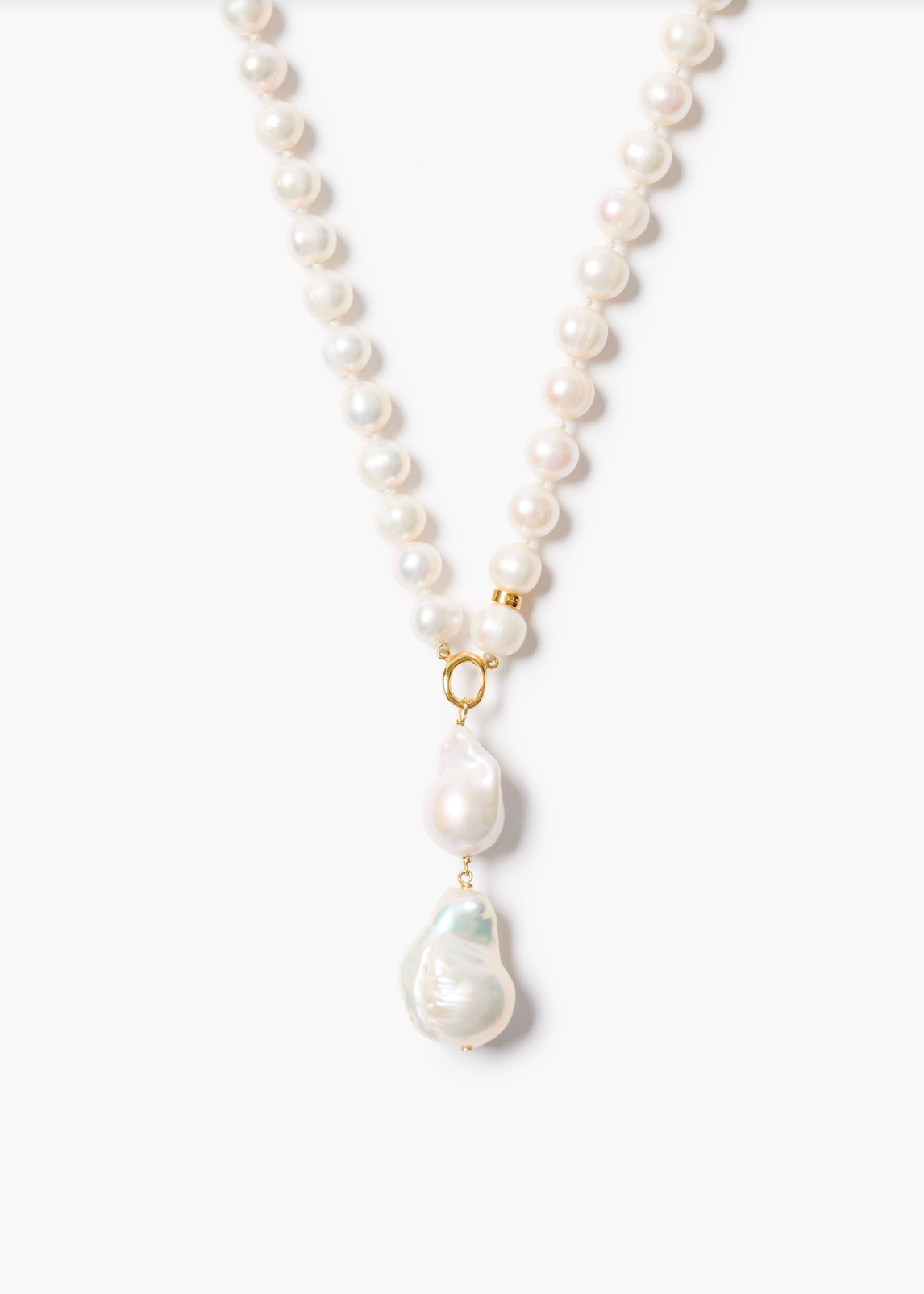 Chan Luu Freshwater + Baroque Long Layering Necklace