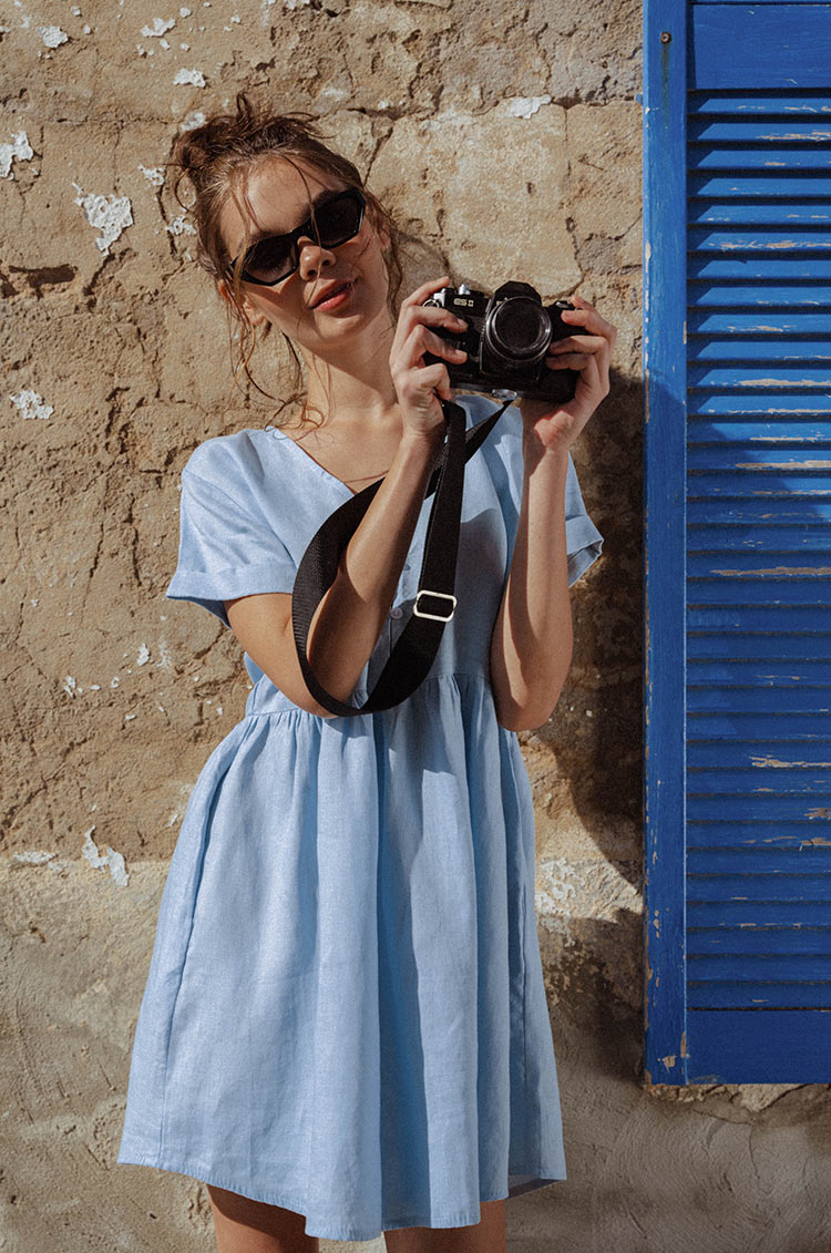 Sky blue SUNCHASER Dress - ROVE Designs