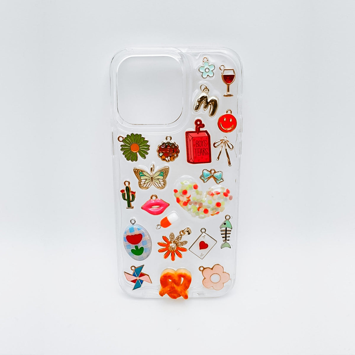 Clear Phone Case with Charms