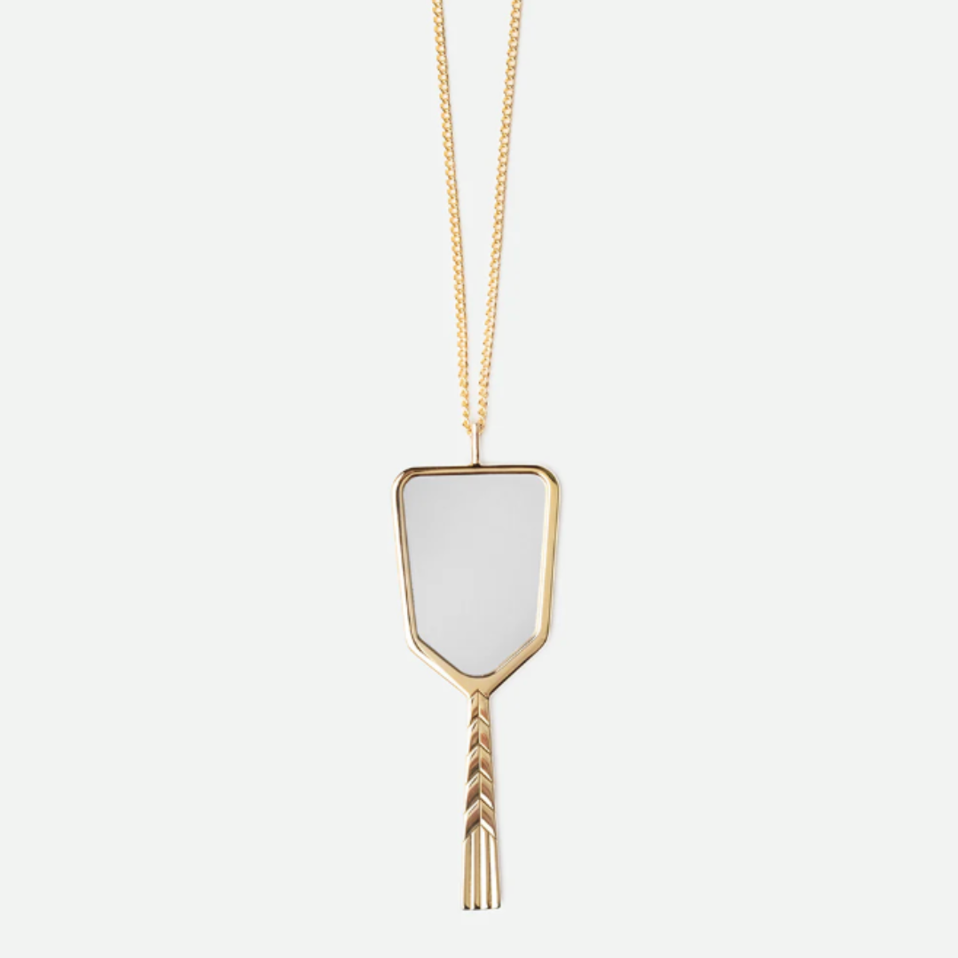 Bevza Mirror Pendant Necklace