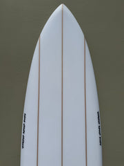 Simon Jones Designs | 6’10” Fiji Triple Stringer Clear Surfboard