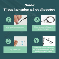 Speedrope med stålwire på 300 cm. (Justerbar)