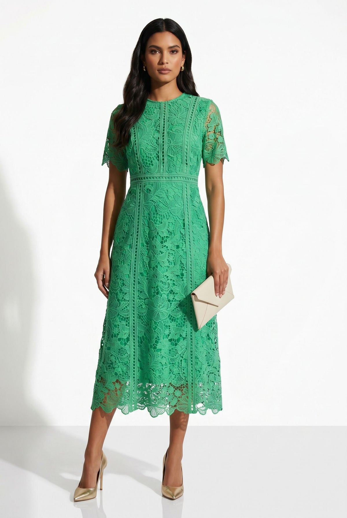 Lace Midi Dress