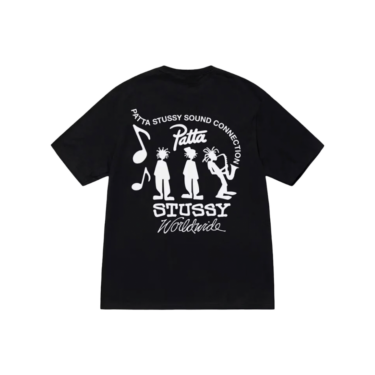 Stüssy x Patta Sound Connection Tee Black (SS24)
