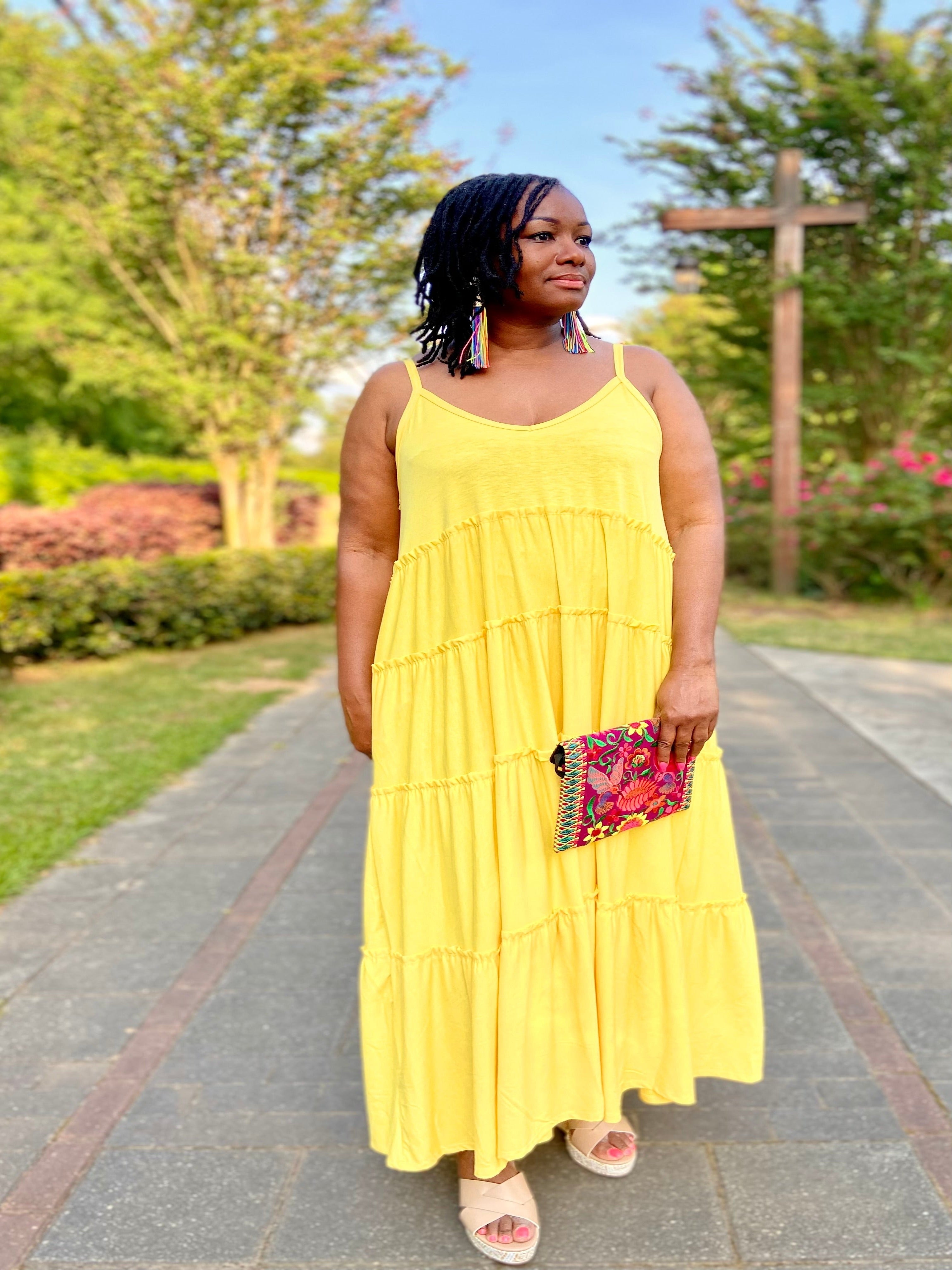 Dreamy Maxi Dress Yellow - Iconic Style Shop