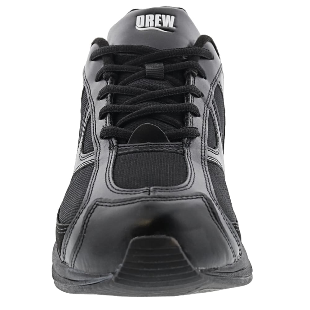 Drew Men's Surge Leather Athletic Shoes Black Mesh