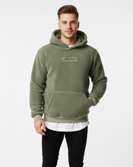 Ryan Hoodie Teddy Homme – Sweat à Capuche Confortable Coupe Relax avec Poches Pratiques