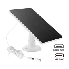 Solar panel for security camera