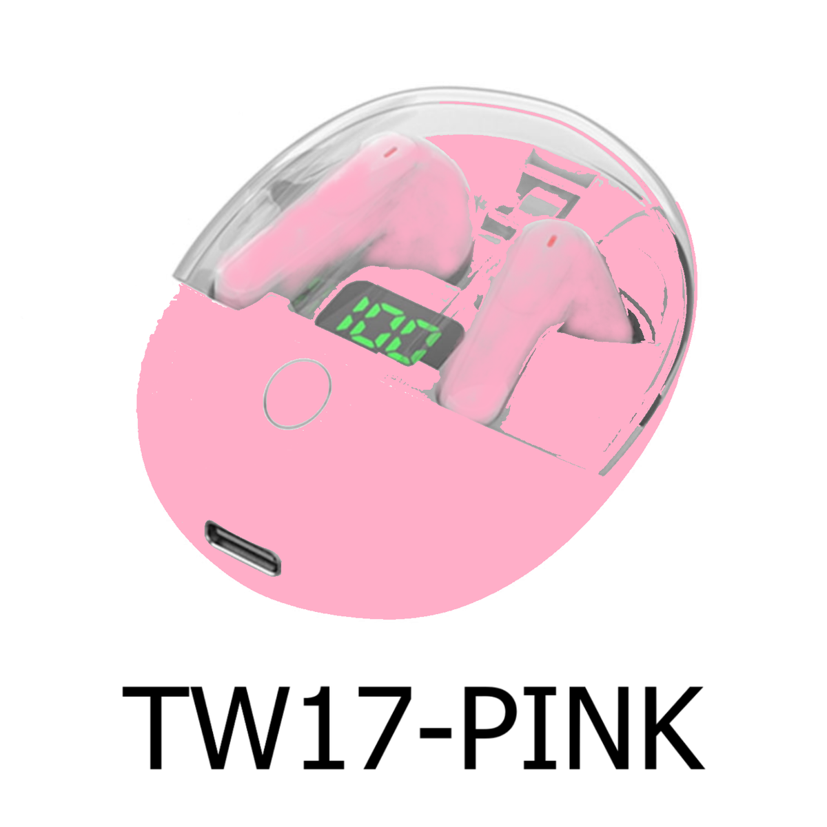 Pink True Earbuds Wireless with Charging Case