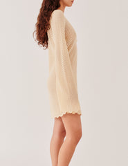 Tanzania Short Dress Bone