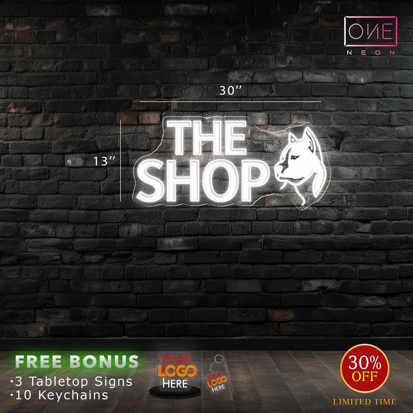 The Shop | Led Neon Sign