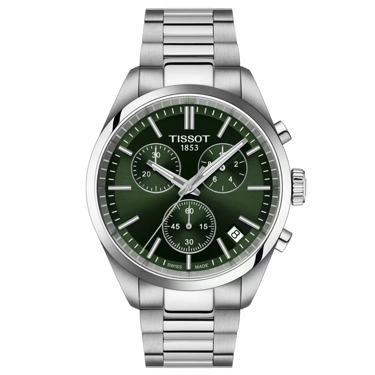 Tissot PR 100 Chronograph Green Dial Watch
