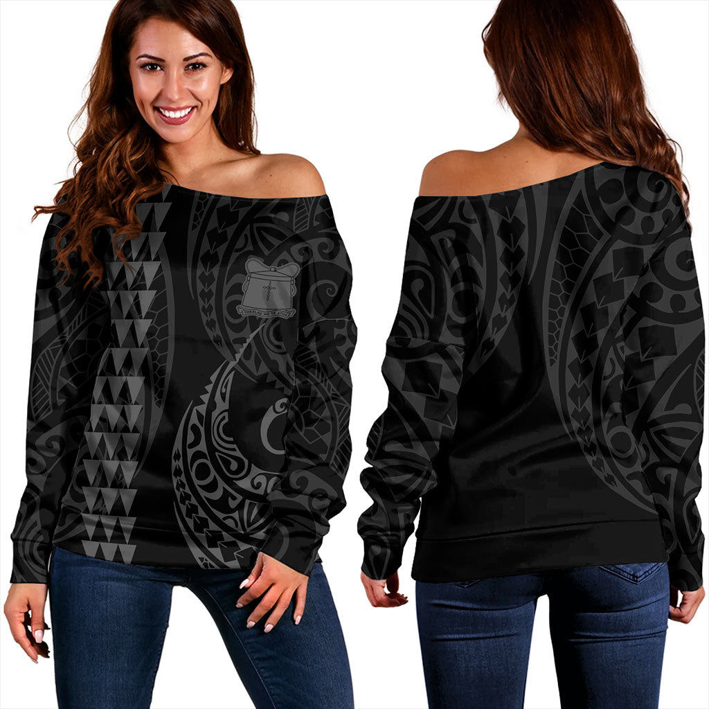 Tokelau Off Shoulder Sweatshirt Kakau Style