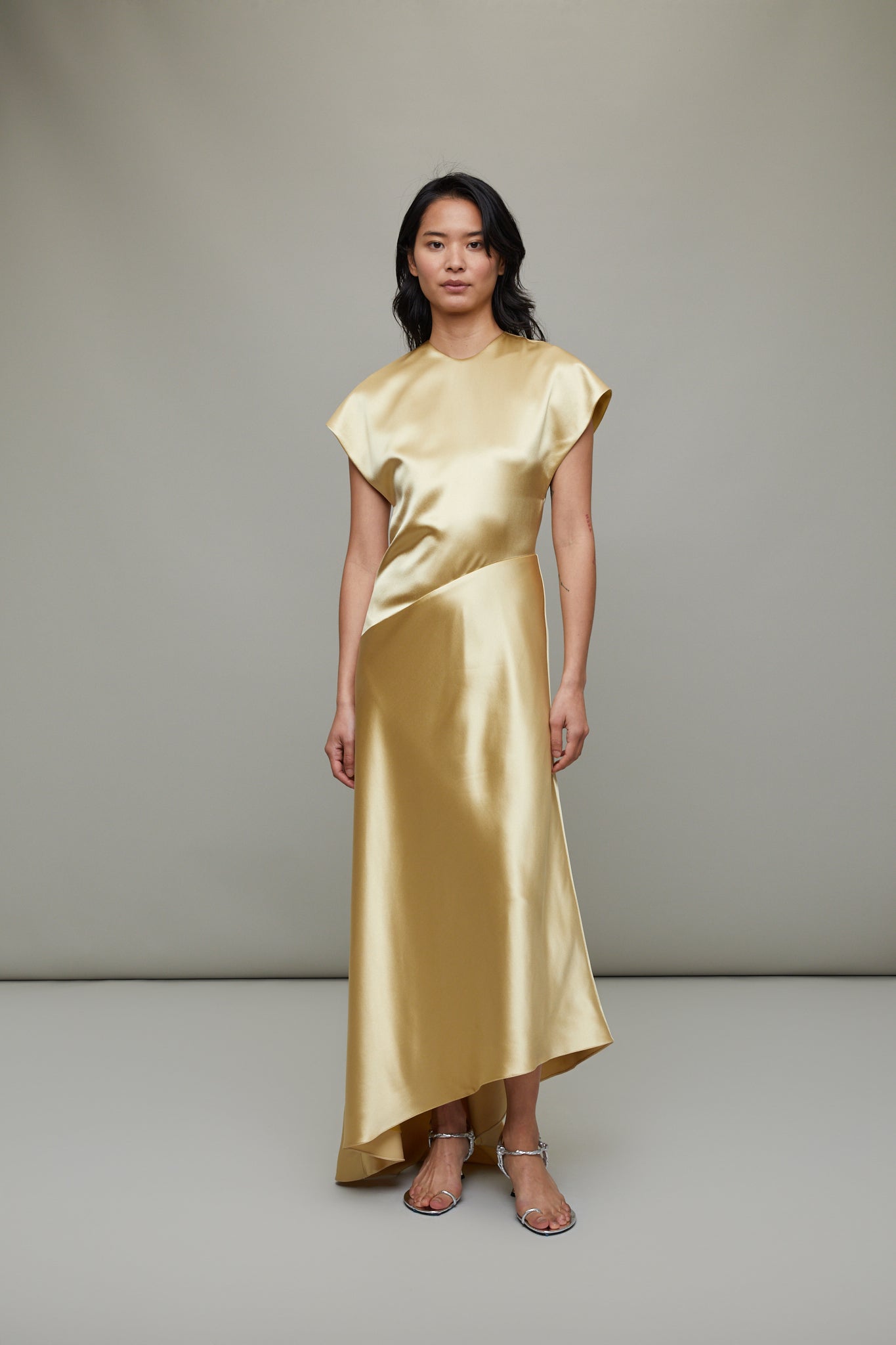 Abney Dress in Gold