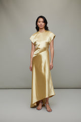 Abney Dress in Gold