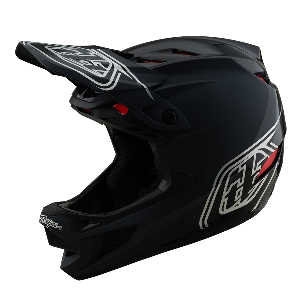 Troy Lee D4 AS Polyacrylite Helmet Shadow Black