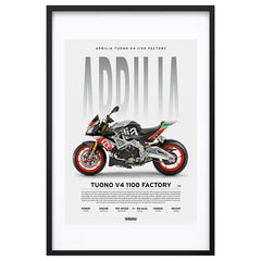 Aprilia Tuono V4 1100 Factory - Artwork Poster Print
