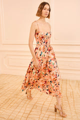 Camellia Floral Cotton Cami Dress - Front View | Ulla Johnson