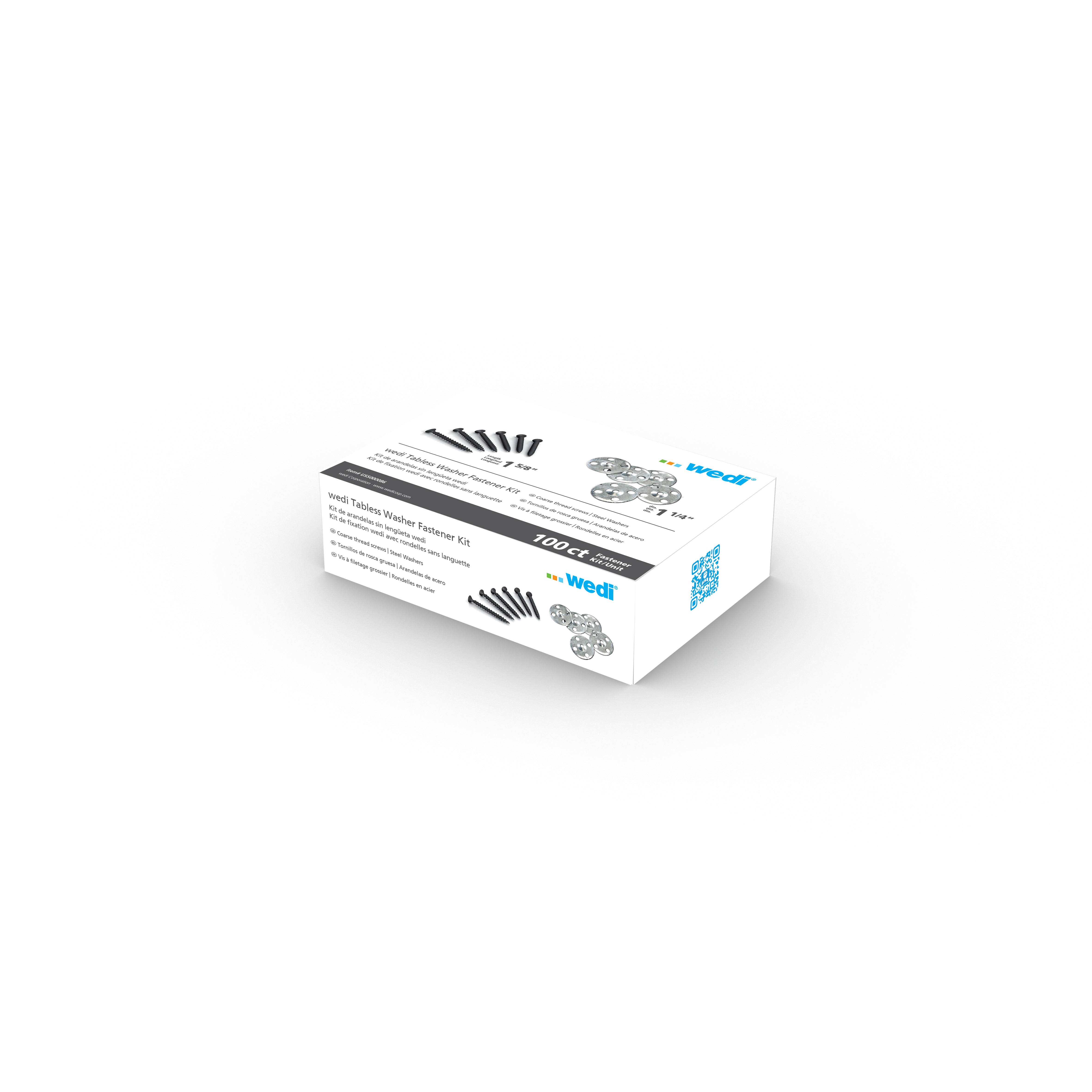 Wedi - Kit de fixation avec rondelles sans languettes