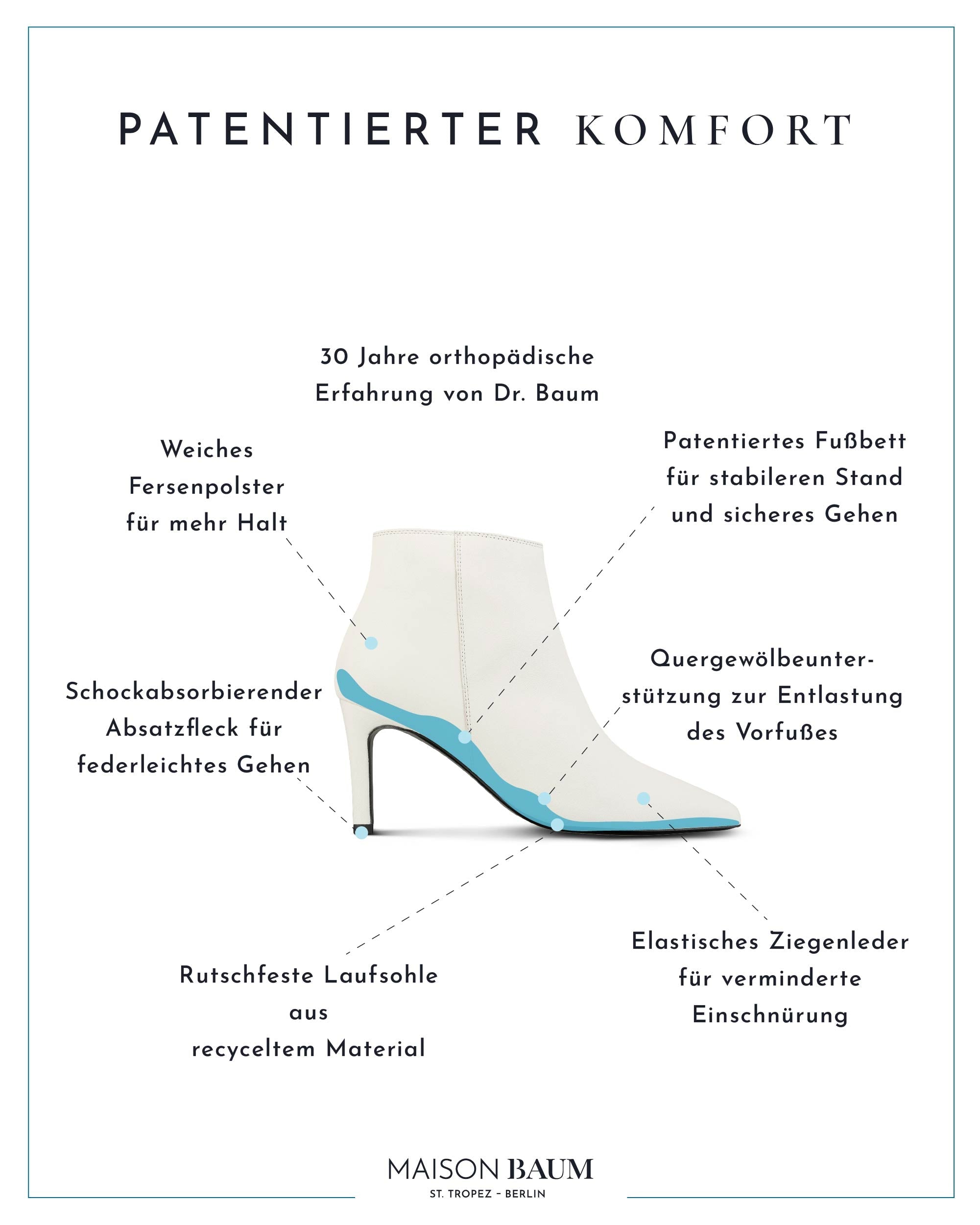 Brixia 2.0-Écru Glattleder-Stiletto-Maison Baum