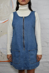Vintage 90's Denim Jumper Dress