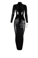 Latex hobble dress