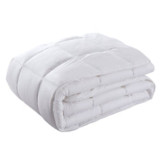 Royal Comfort 800GSM Silk Blend Quilt Duvet Ultra Warm Winter Weight - King - White
