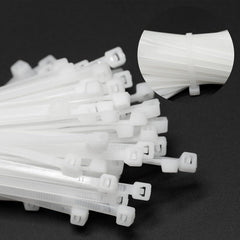 100X Cable Ties Zip Ties Nylon UV Stabilised Bulk White Cable Ties - 10*700mm White