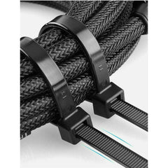 50X Cable Ties Zip Ties Nylon Uv Stabilised Black Cable Tie - 10*1200mm White