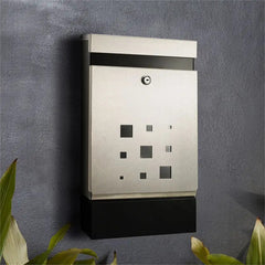 Sandleford Letter Box Caddy Stainless Steel Lockable Mailbox Wall Mounted