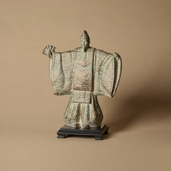 Austin Productions Samurai Uesugi Statue on Wooden Base