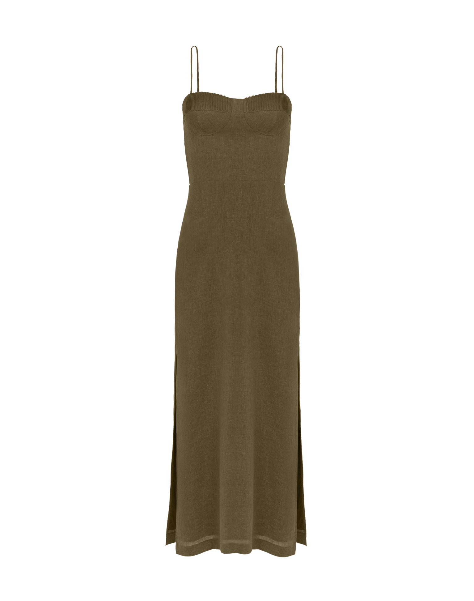 Mallorca Midi Dress - Evergreen
