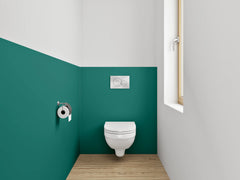 WC-Rückwand - RAL 6026 Opalgrün