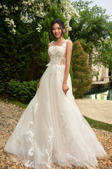 Ivory Wedding Dresses | Sleeveless Ivory Gown | Dare and Dazzle
