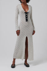 The Garment Beige Canada Crochet Dress