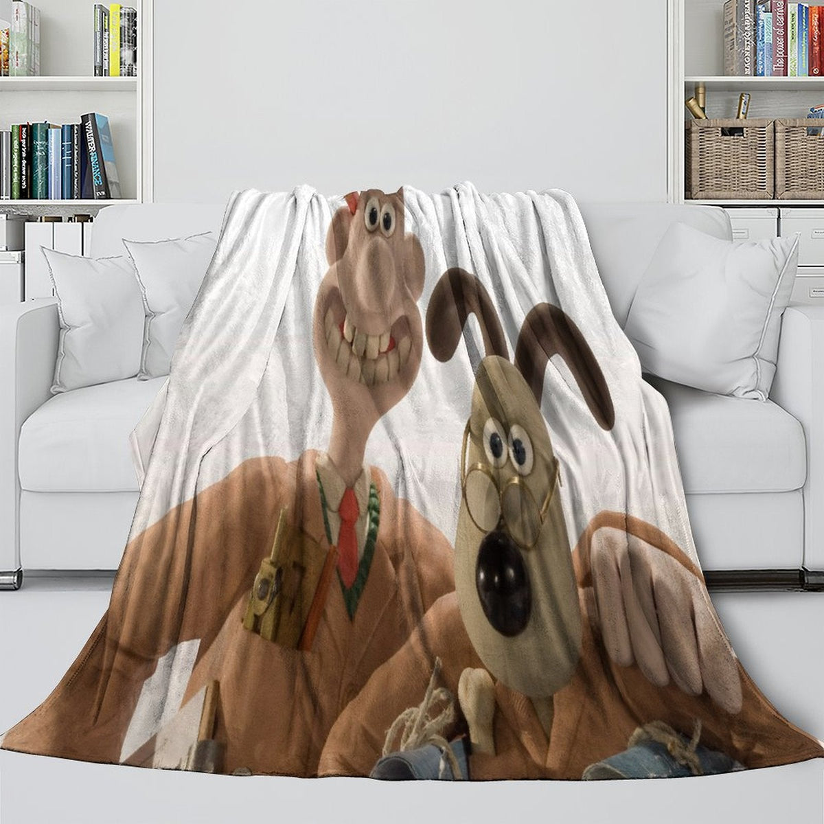 Wallace Gromit Blanket Flannel Throw Room Decoration
