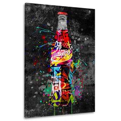 Wandbild Kunstwerk Street Art Cola Flasche Graffiti Style